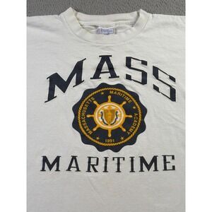 VTG 90s Massachusetts Maritime Academy Shirt Mens XL Single Stitch Made in USA
